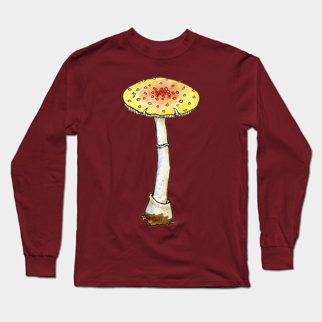 Fly Agaric Long Sleeve T-Shirt by ThisIsNotAnImageOfLoss